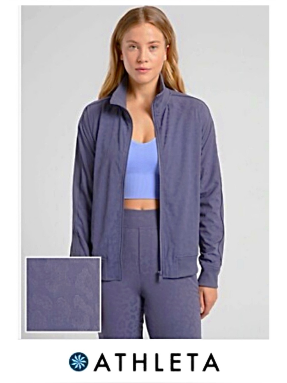 💥SALE-NwTs-$128 ATHLETA Brooklyn Bomber Jacket XL Jaguared Featherweight Stretch